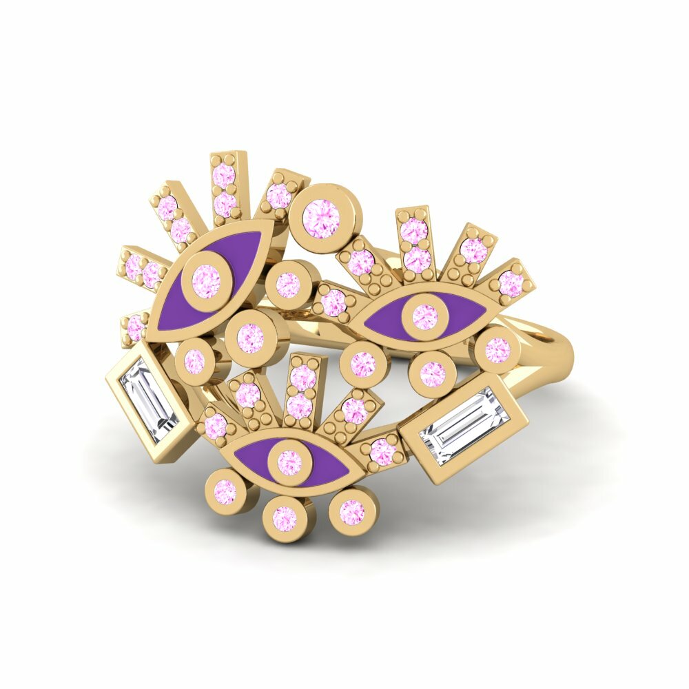 Saphir Rose Bague Magnesia
