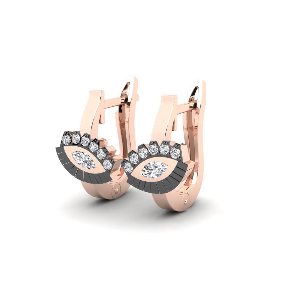 14k Rose Gold Women's Earring Mirar