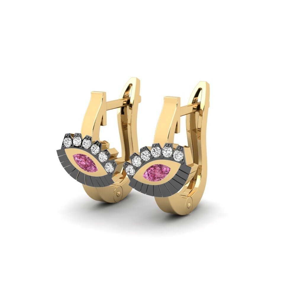 Grenat de Rhodolite Boucle d'oreille femme Mirar