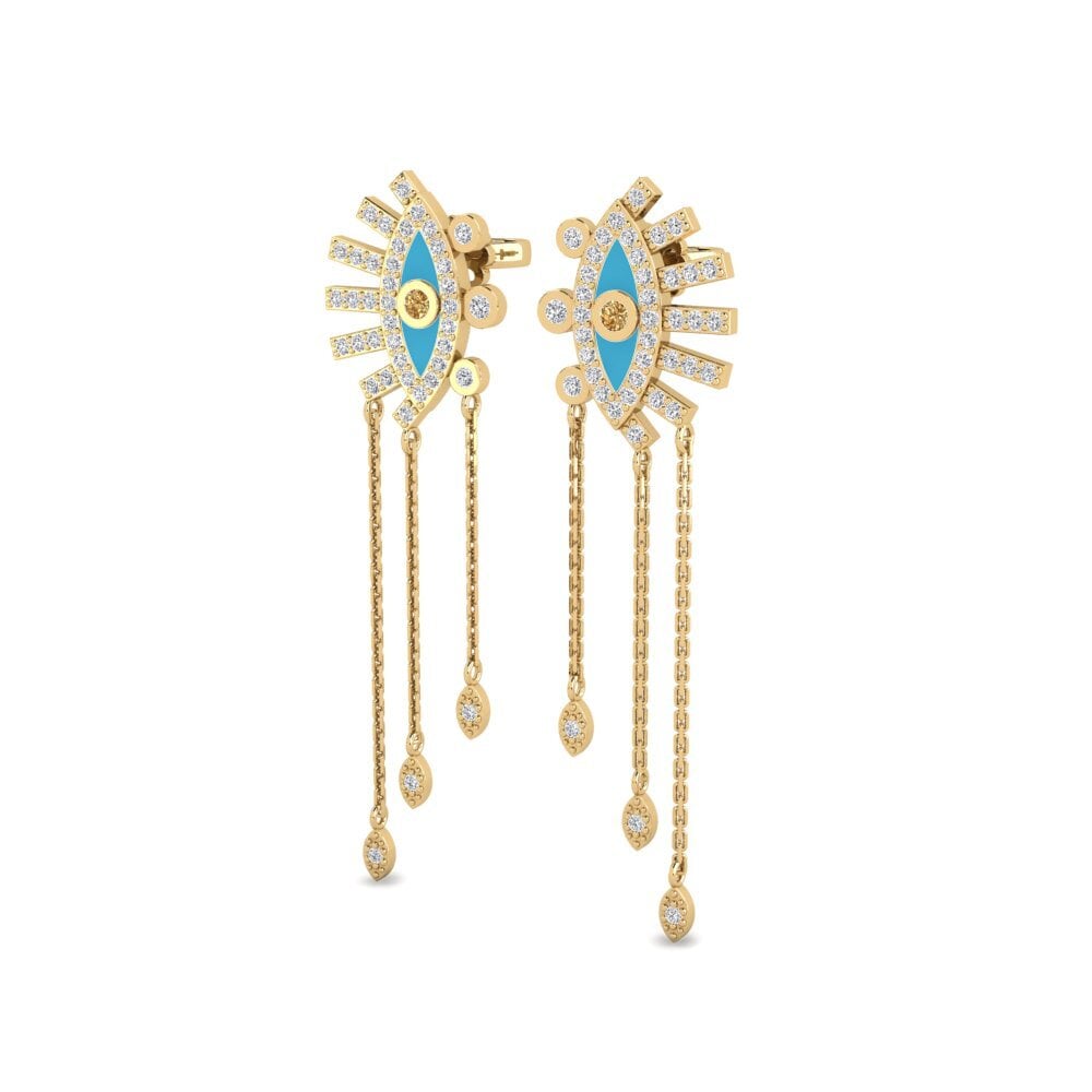 Brown Diamond Women's Earring Myring