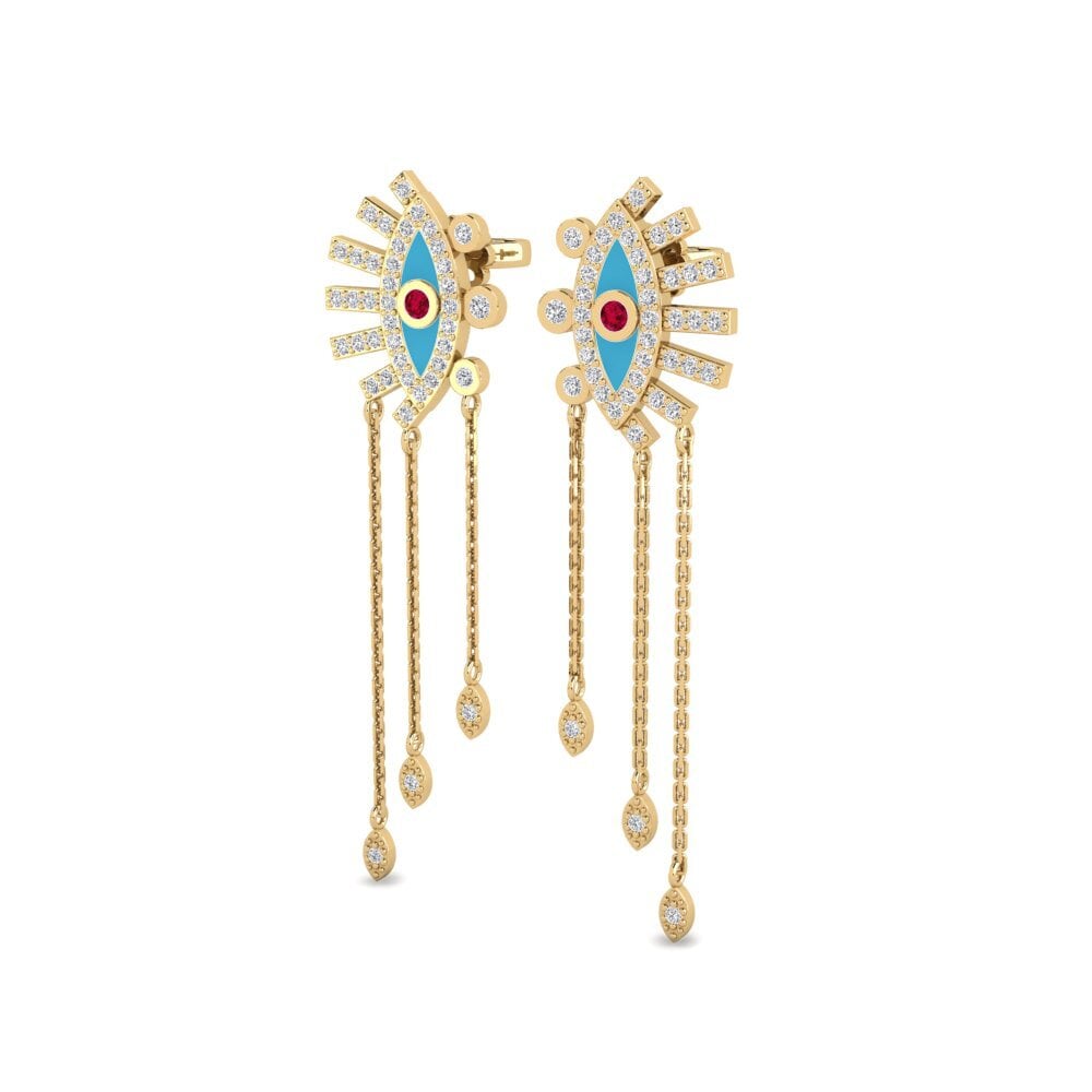 Rubis Boucle d'oreille femme Myring