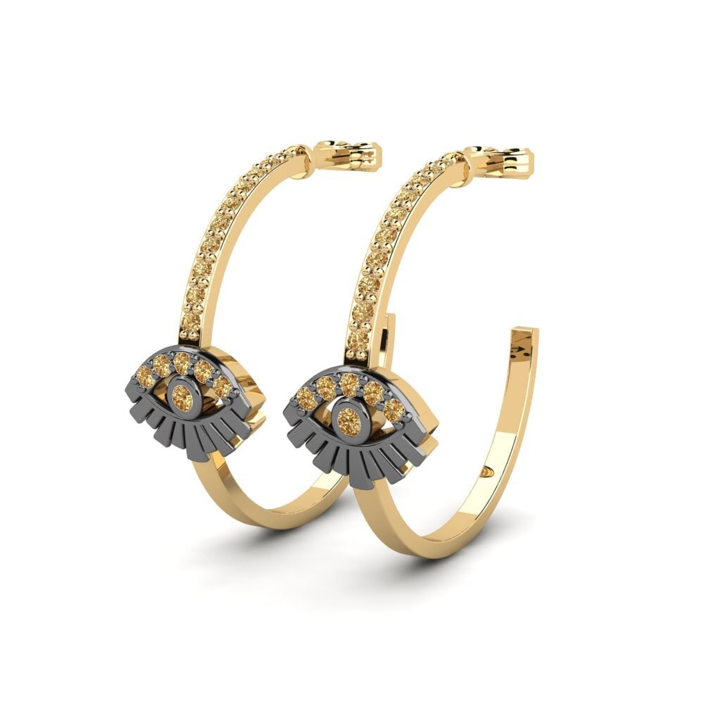 Brown Diamond Women's Earring Narodenia