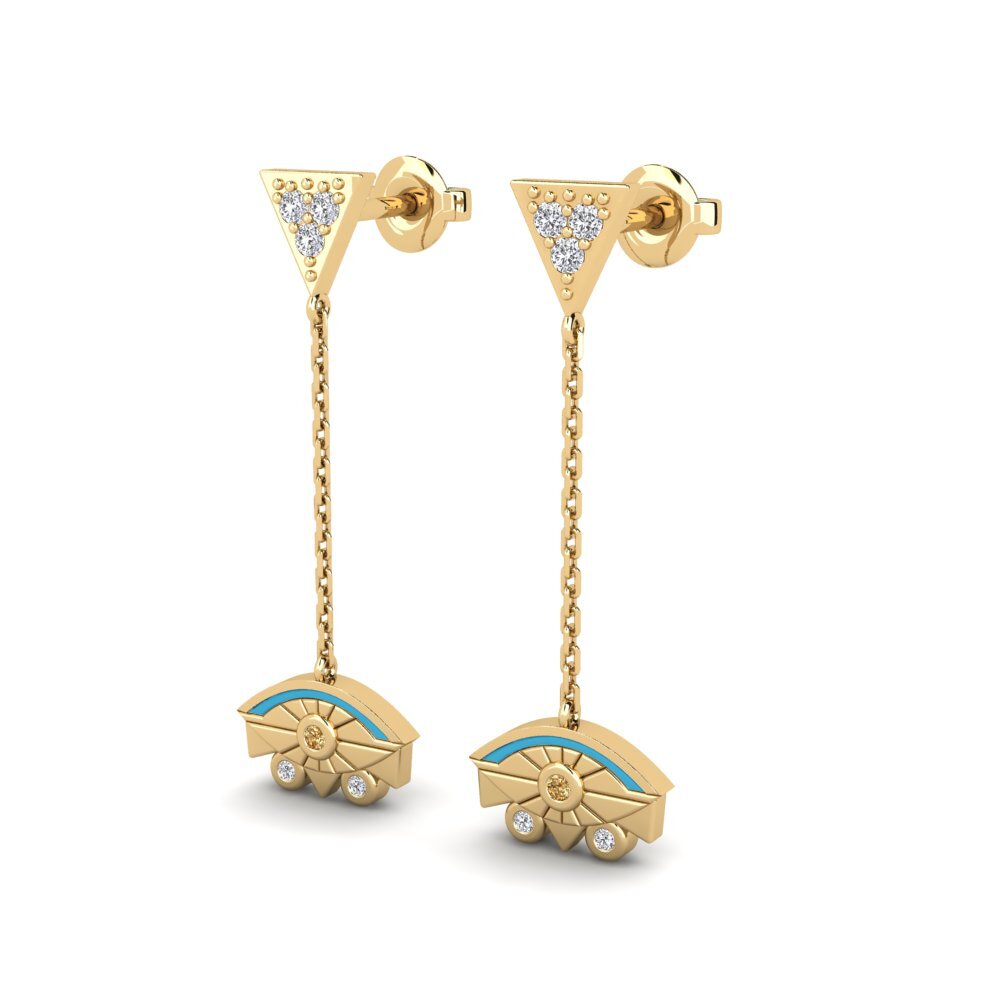 Brown Diamond Women's Earring Nhovo