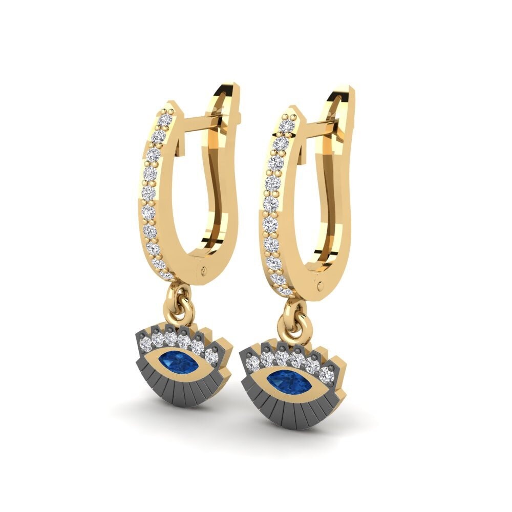 Dark Blue Zirconia Women's Earring Pensierow