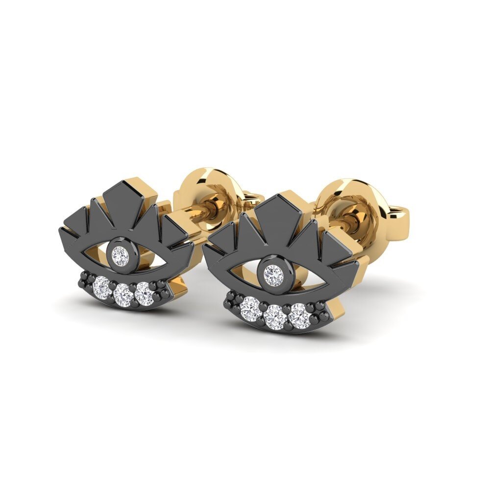 Diamant Boucle d'oreille femme Pentsatu