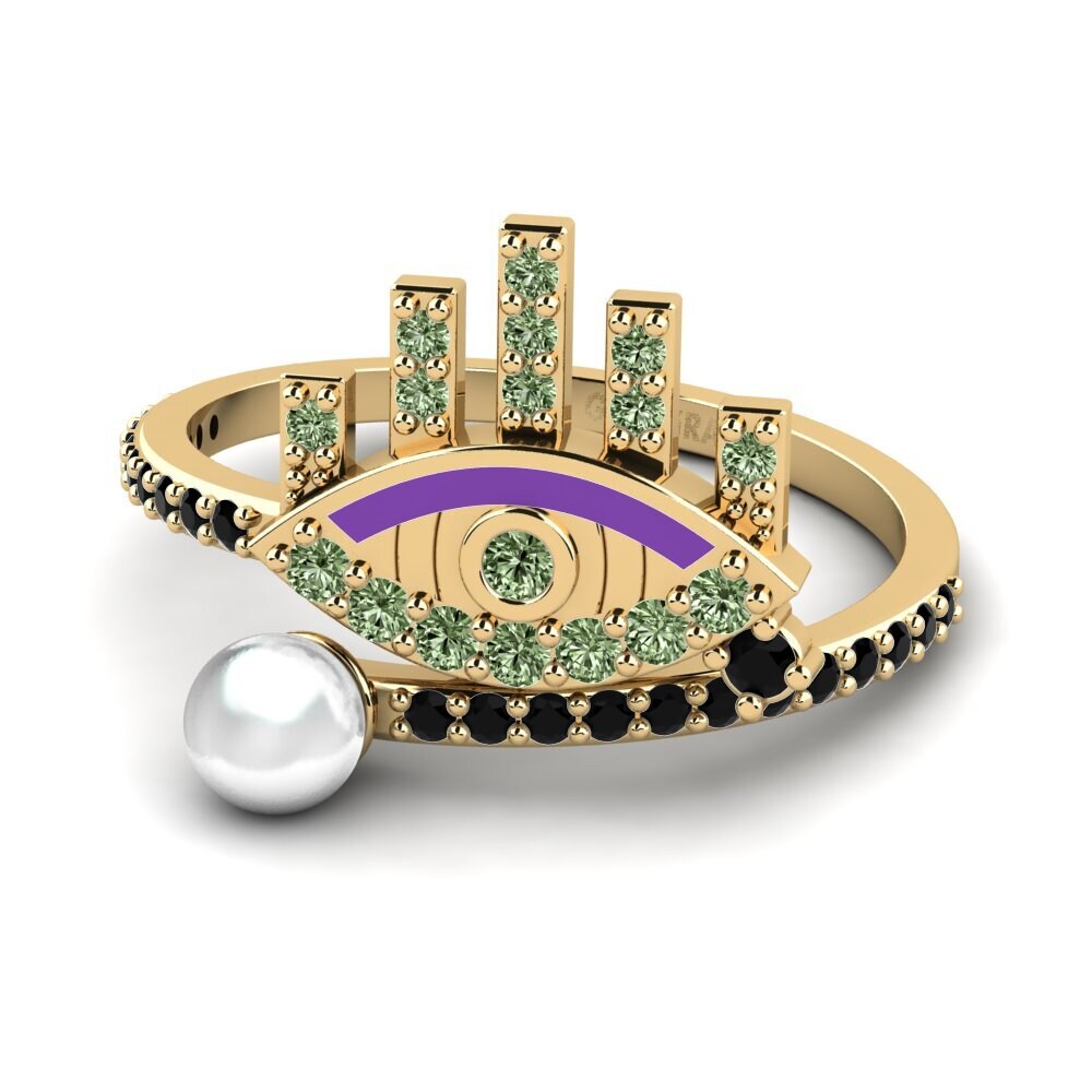 Green Diamond Ring Ragyog