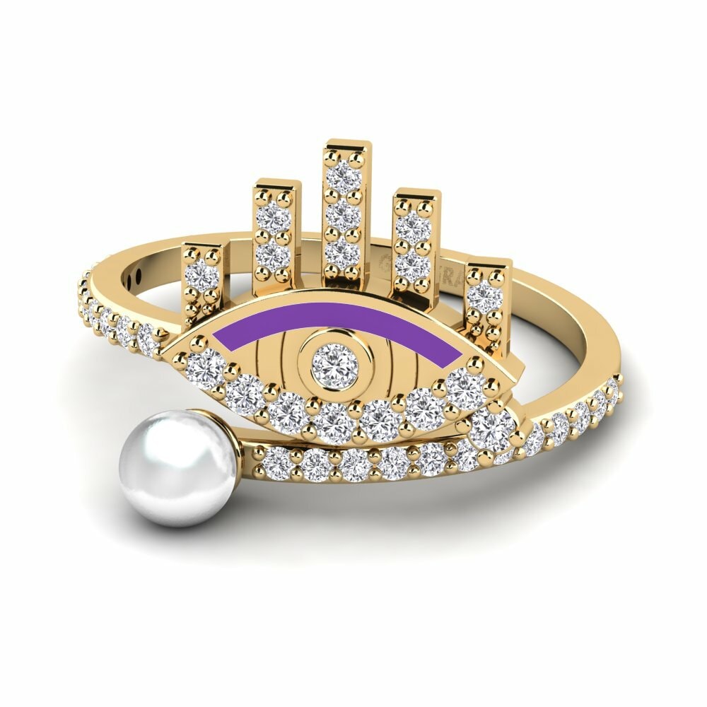 Diamant De Synthèse Bague Ragyog