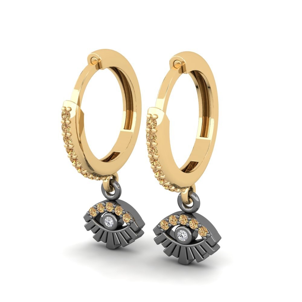 Brown Diamond Women's Earring Rigardi