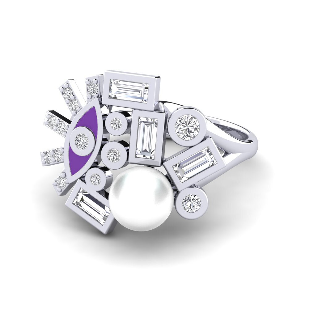 950 Platin Ring Sardes
