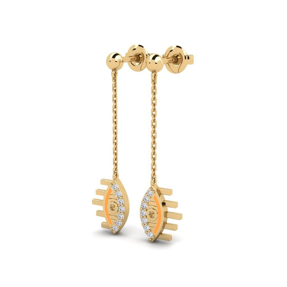 Brown Diamond Women's Earring Scudu