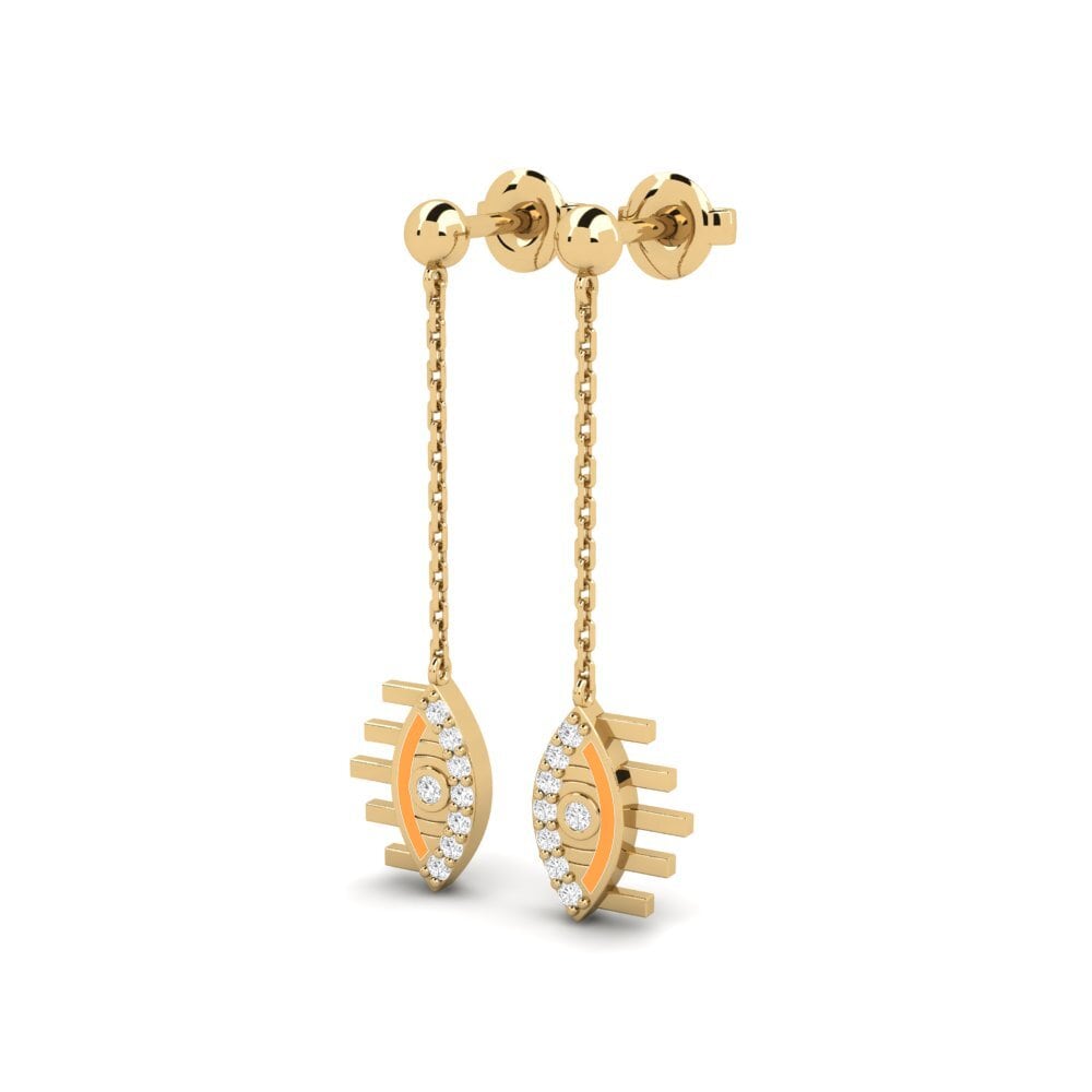 Saphir Blanc Boucle d'oreille femme Scudu