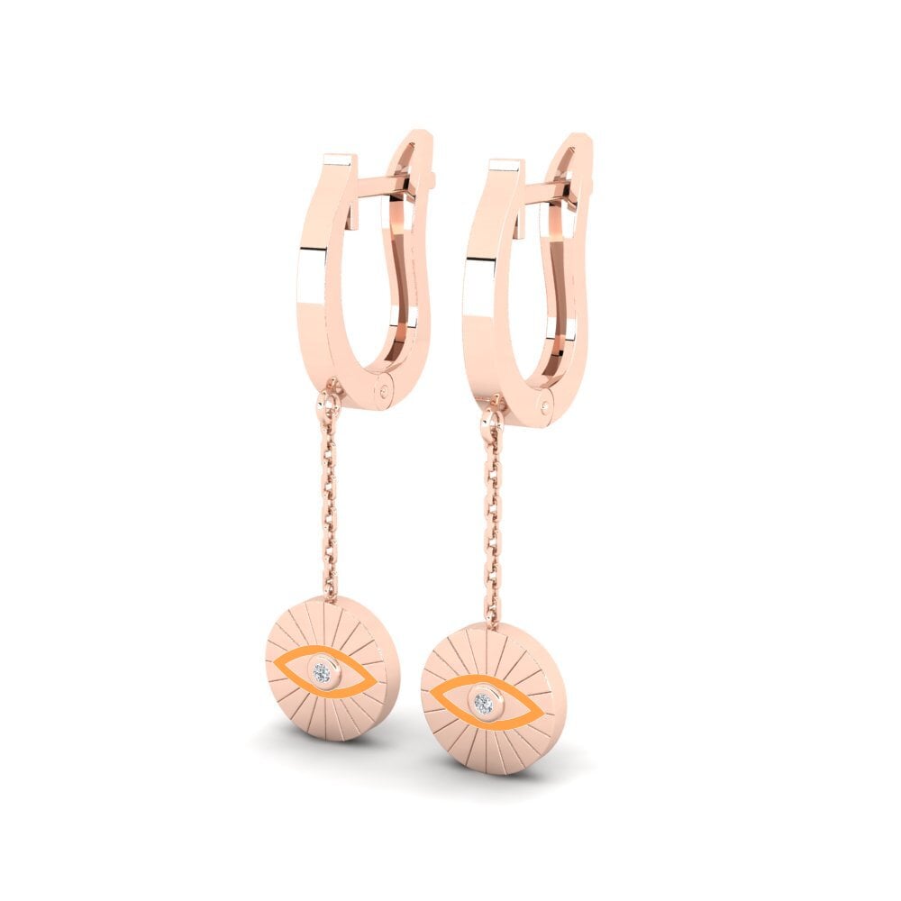 14k Rose Gold Women's Earring Scutum