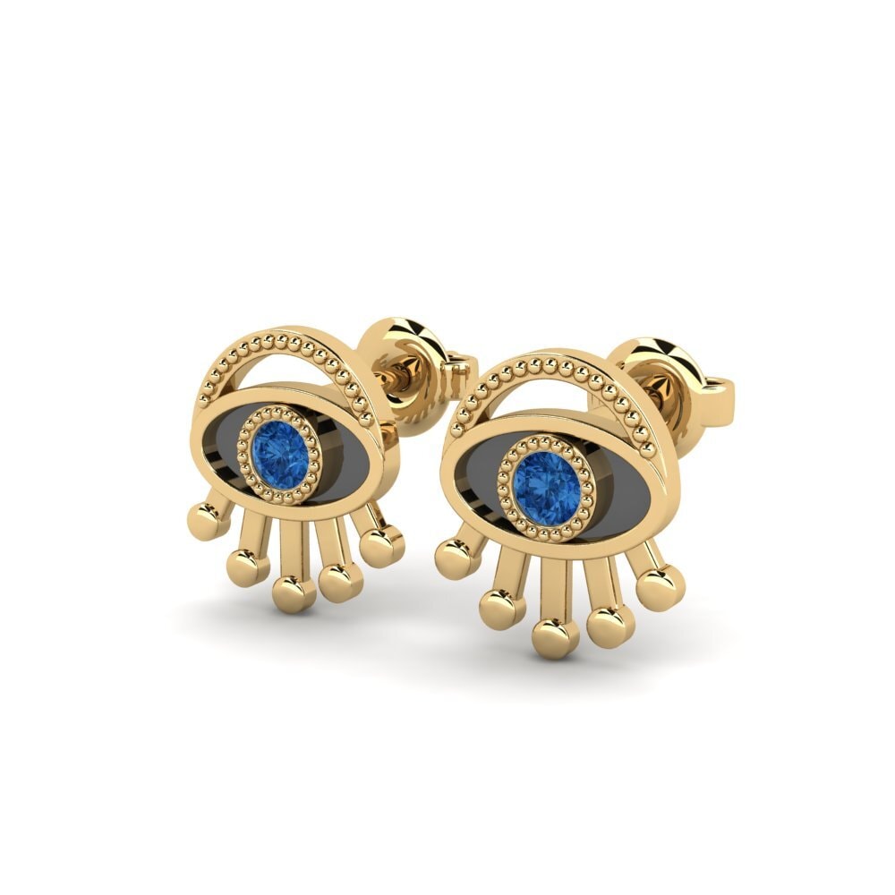 Dark Blue Zirconia Women's Earring Sinistra
