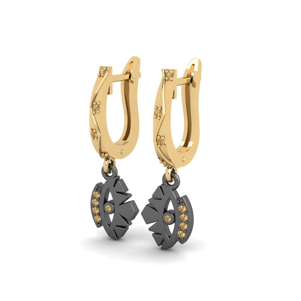 Brown Diamond Women's Earring Trodde