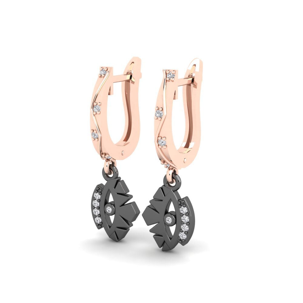 14k Rose Gold Women's Earring Trodde