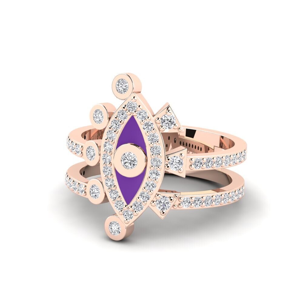 9ct Rose Gold Ring Akroenos
