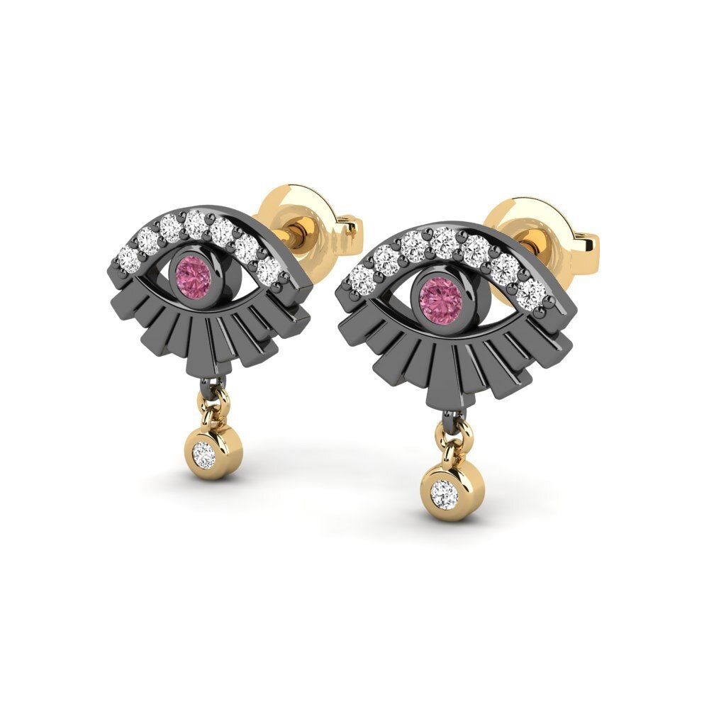 Granate Rhodolite Pendiente de mujer Aokas - B