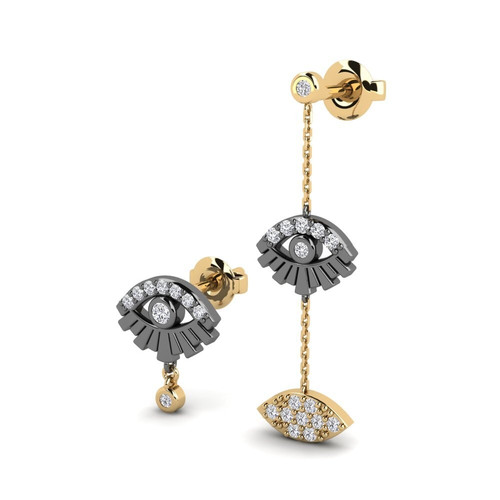 Diamant Boucle d'oreille femme Aokas SET