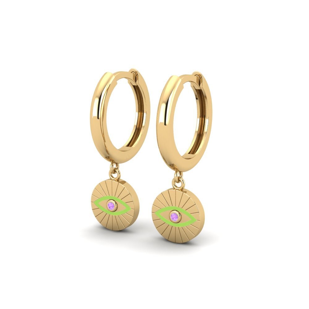 Améthyste Boucle d'oreille femme Apata