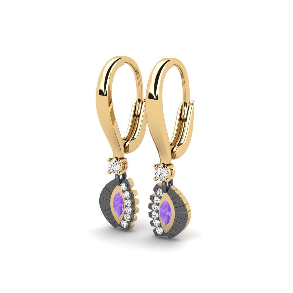 Améthyste Boucle d'oreille femme Arvasin