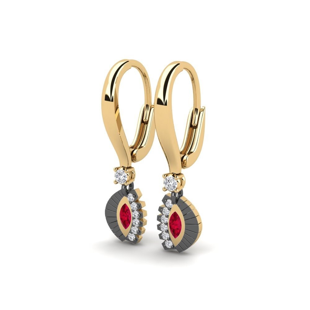Rubis Boucle d'oreille femme Arvasin