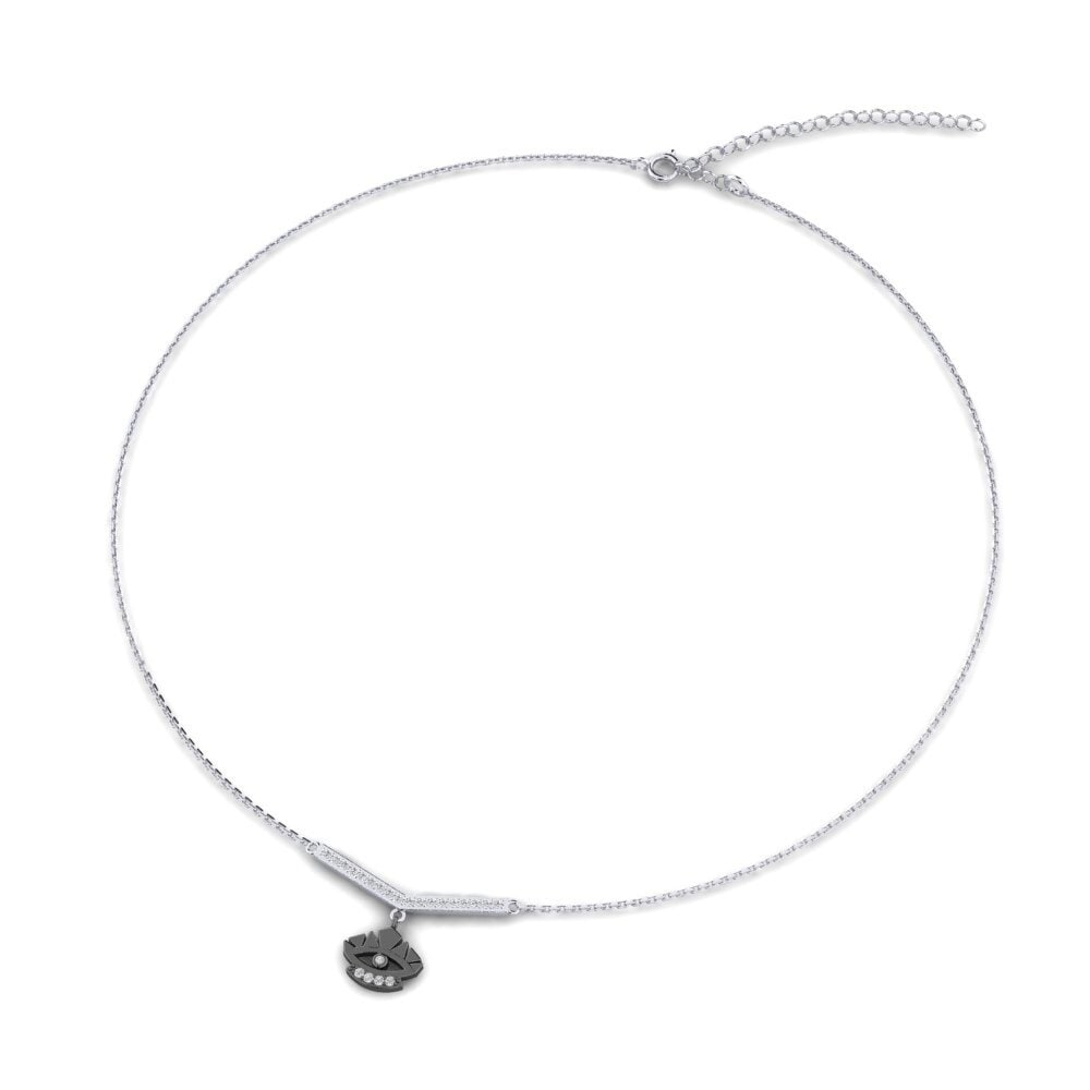 Colar Choker com Quartzo Verde Aventurina Facetadas e Inox