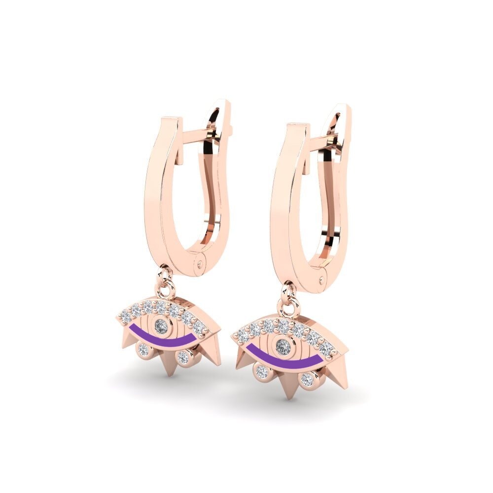 14k Rose Gold Women's Earring Bambai