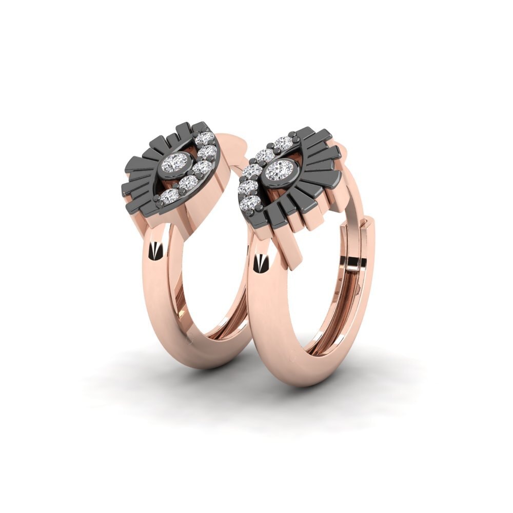 14k Rose Gold Women's Earring Begiratu
