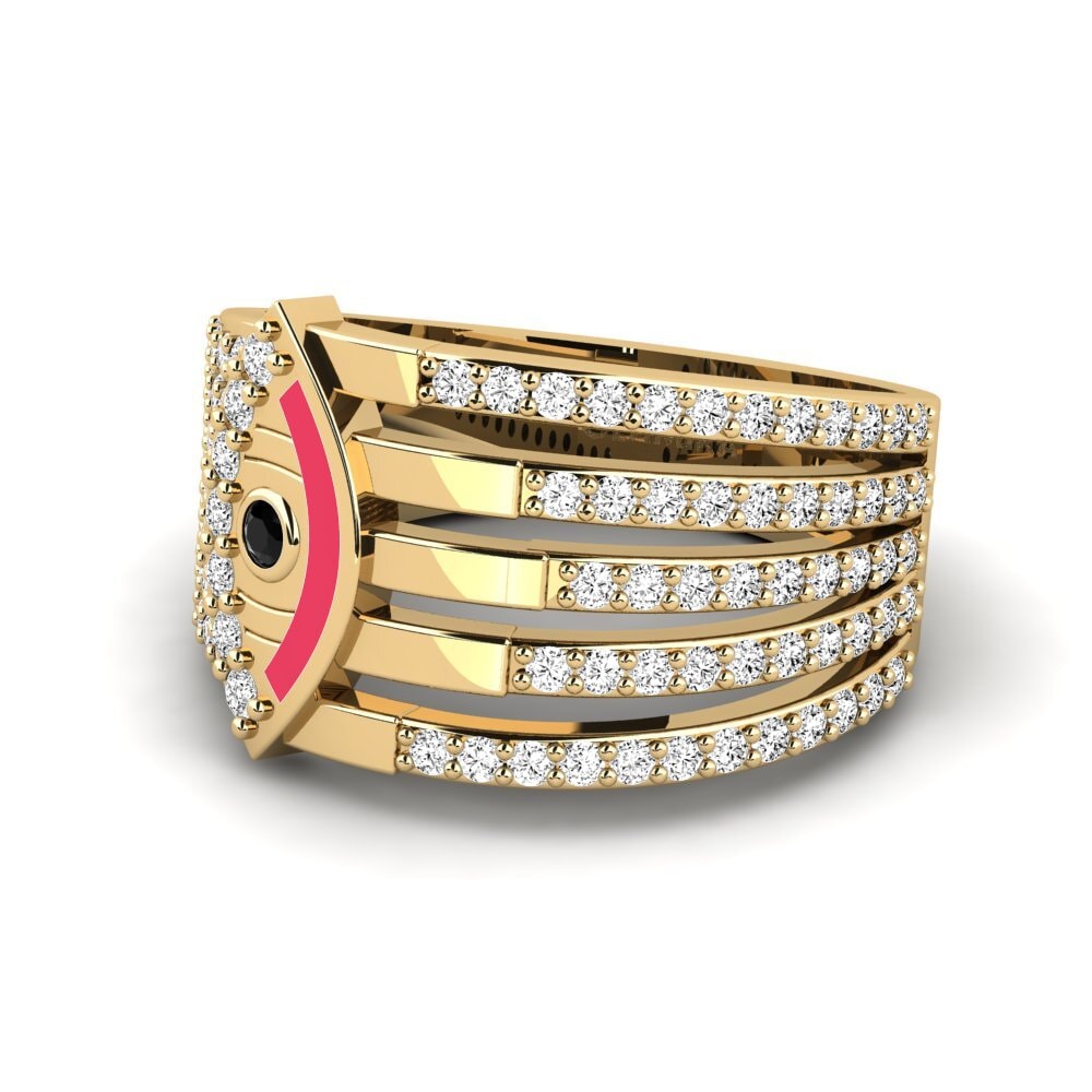 Schwarzer Onyx Ring Bersinar