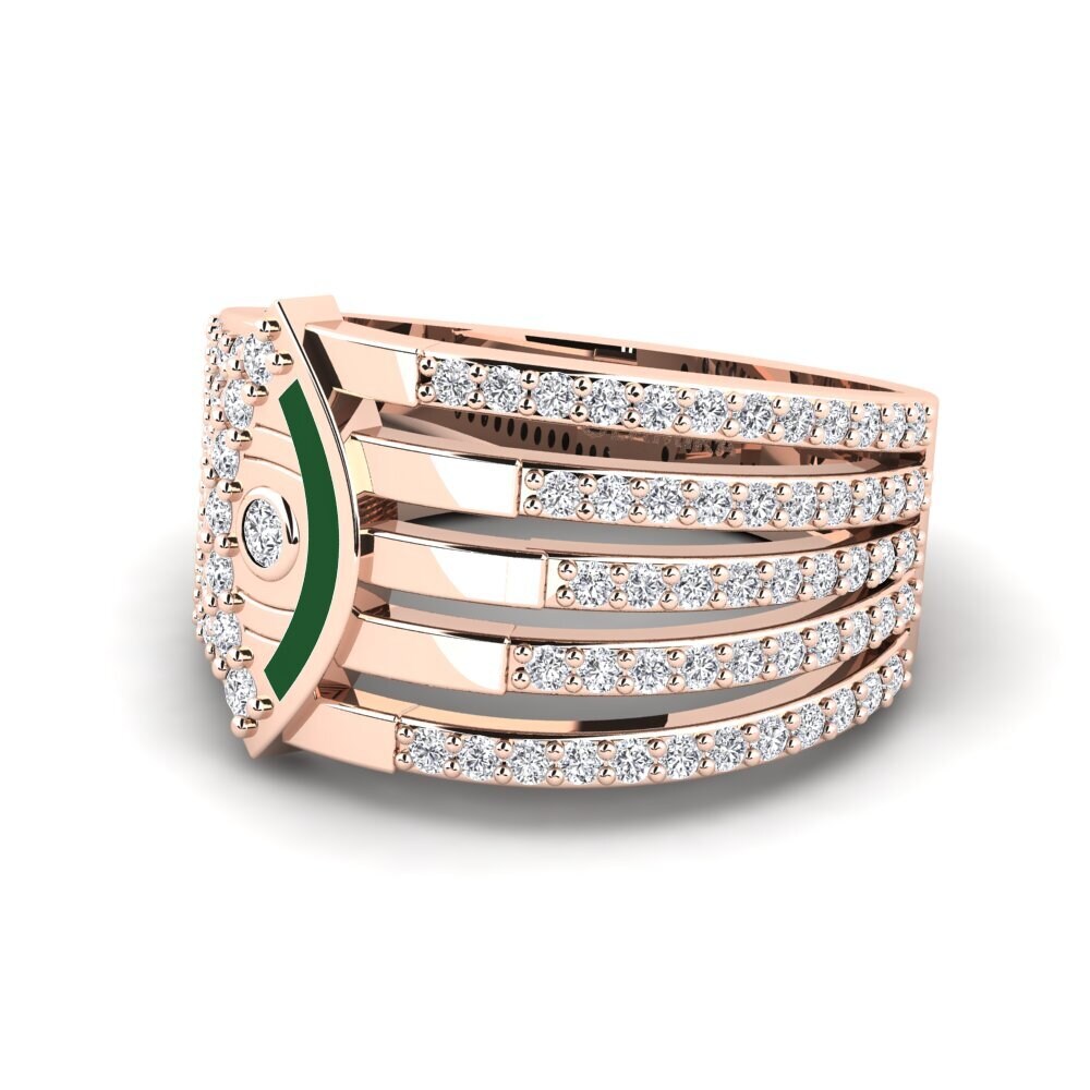 Rotgold 375 Ring Bersinar