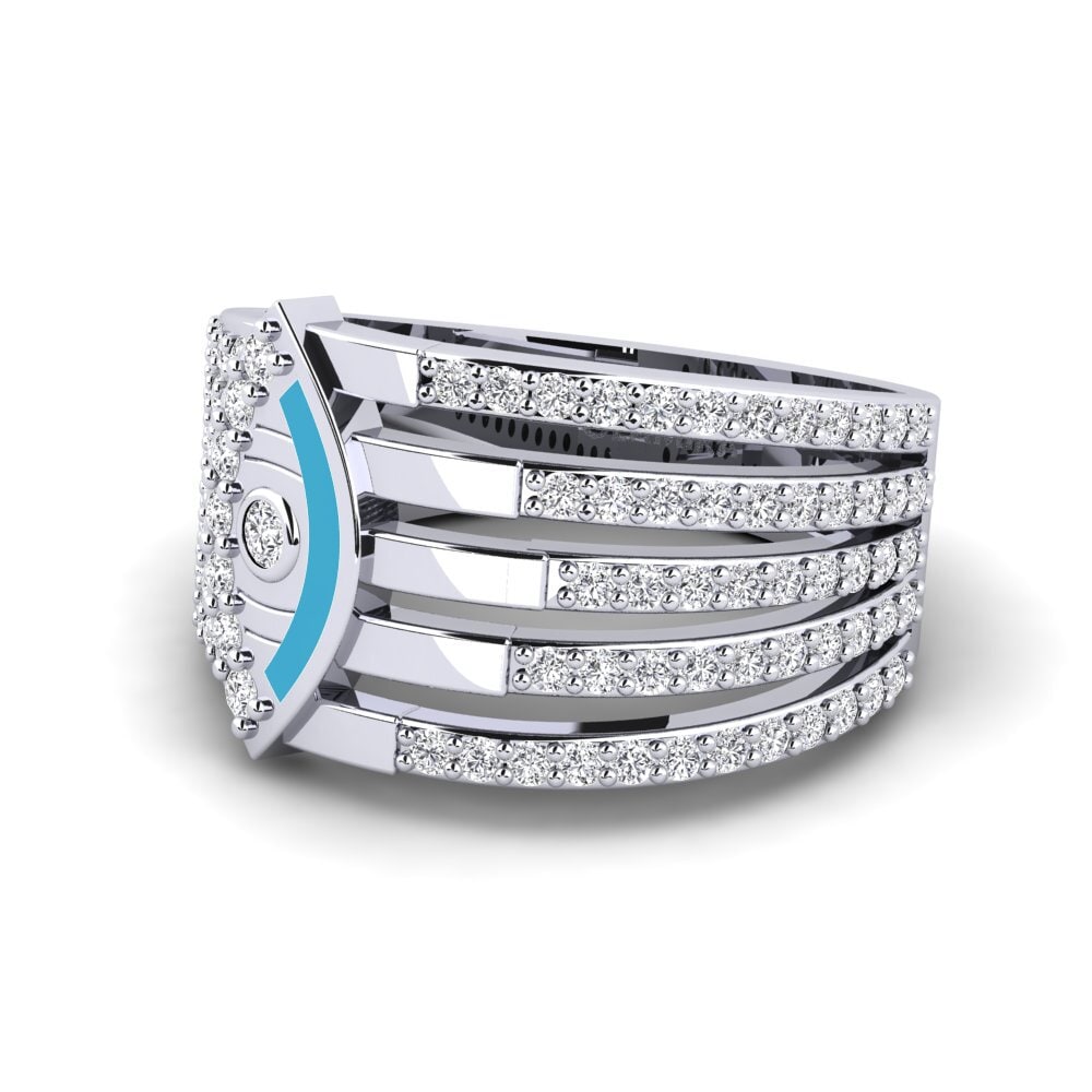 Weißgold 375 Ring Bersinar