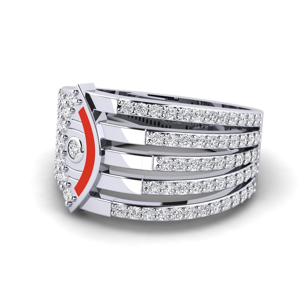 Weißgold 375 Ring Bersinar