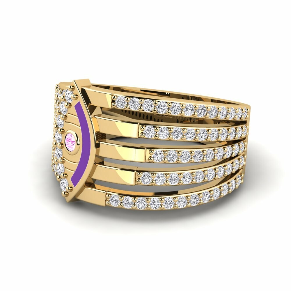 Saphir Rose Bague Bersinar