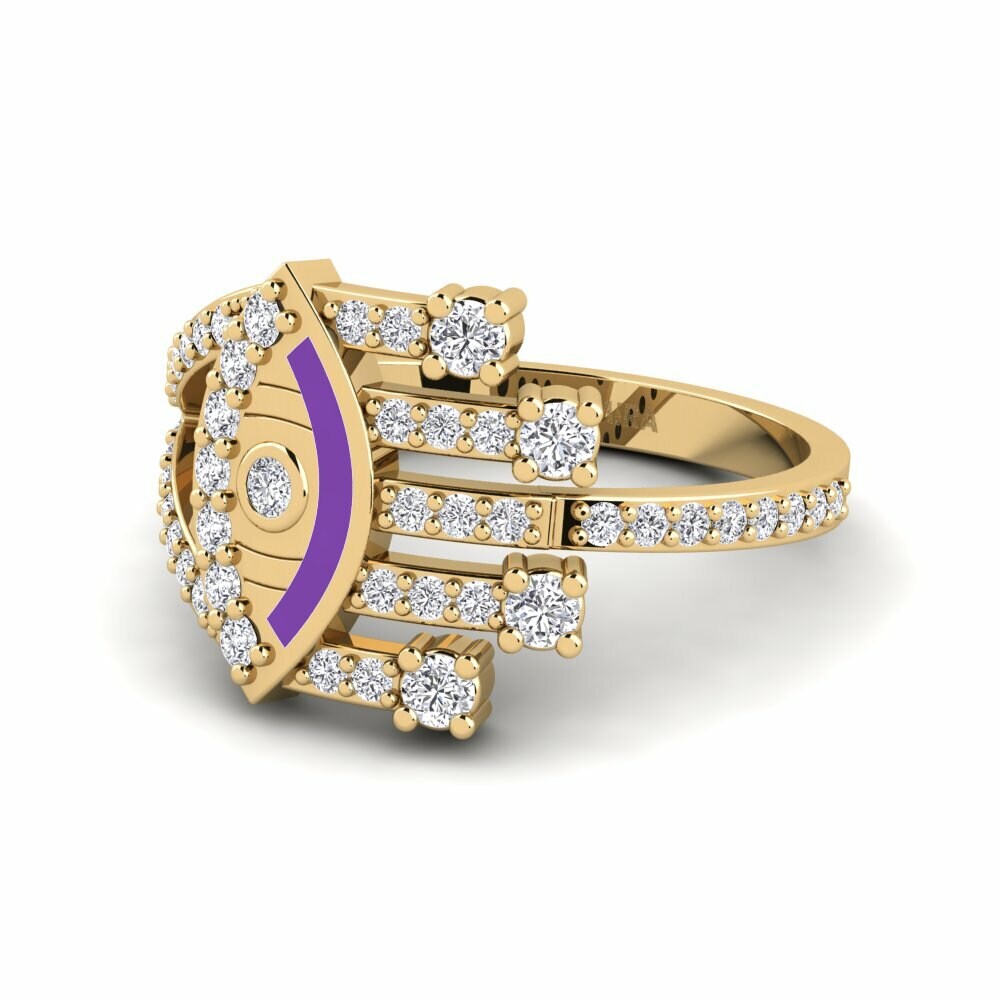 Diamant De Synthèse Bague Briller