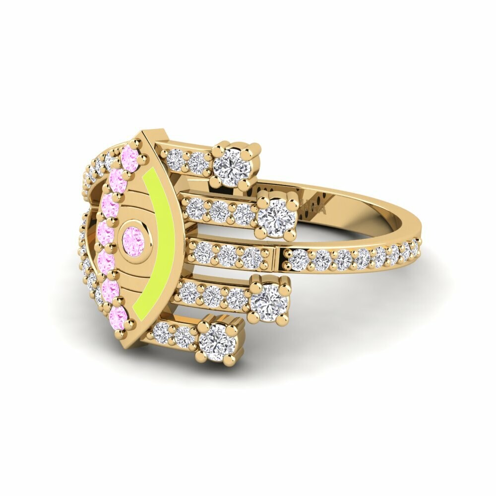 Saphir Rose Bague Briller