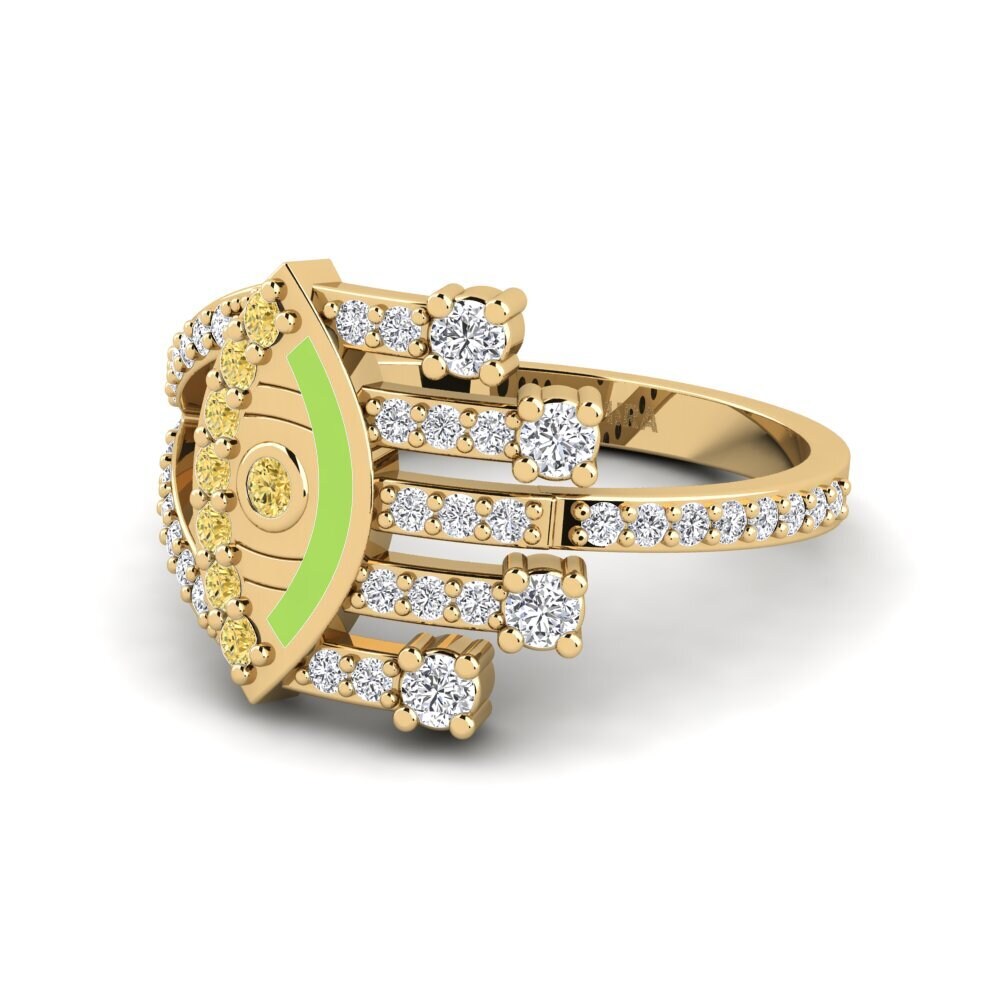 Yellow Diamond Ring Briller