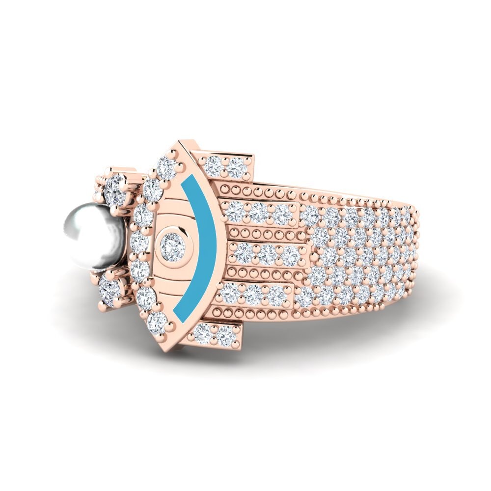 18ct Rose Gold Ring Brillo
