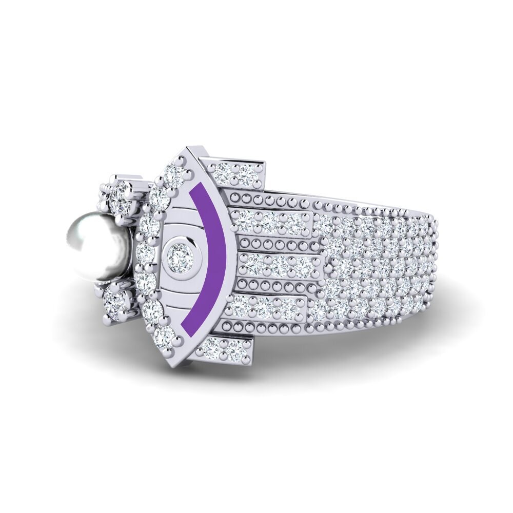 950 Platin Ring Brillo