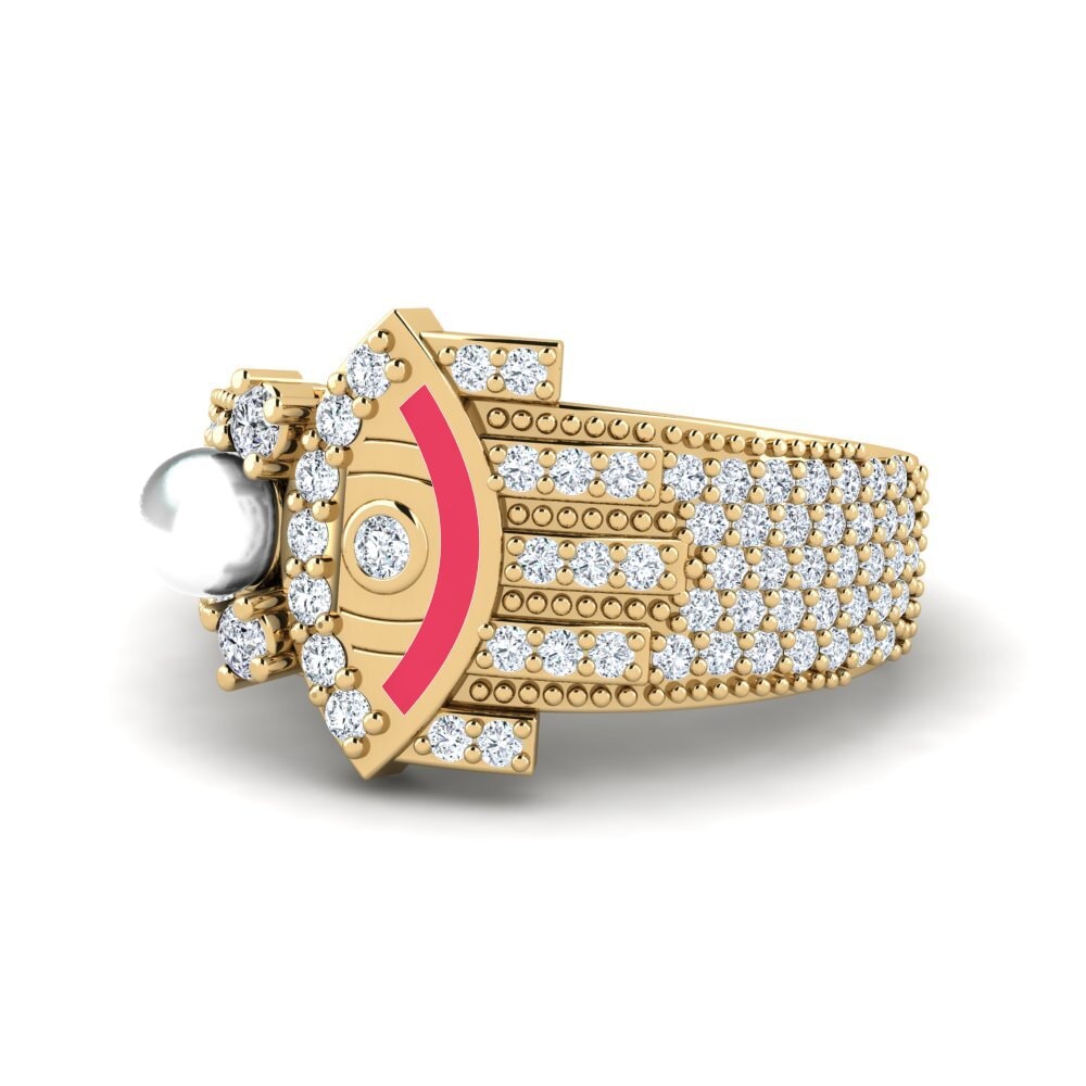 18ct Yellow Gold Ring Brillo