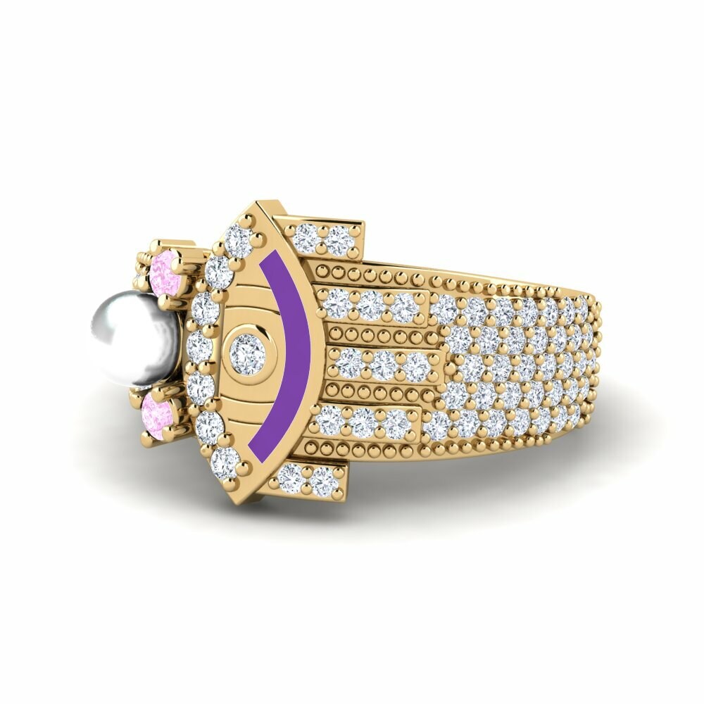Saphir Rose Bague Brillo