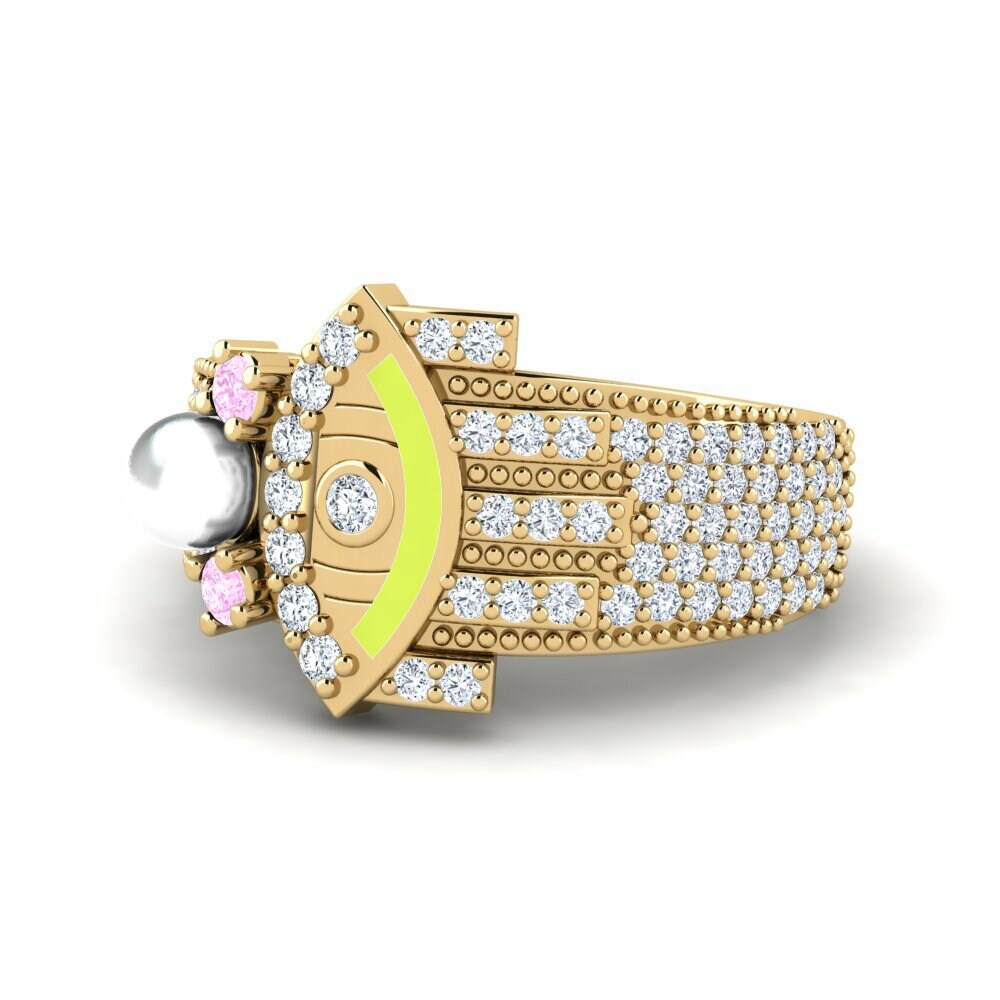 Saphir Rose Bague Brillo