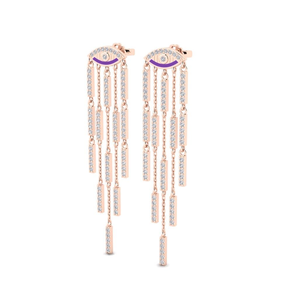 14k Rose Gold Women's Earring Brilu