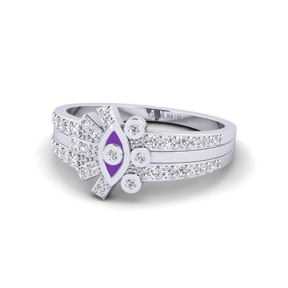 950 Platin Ring Ceramus