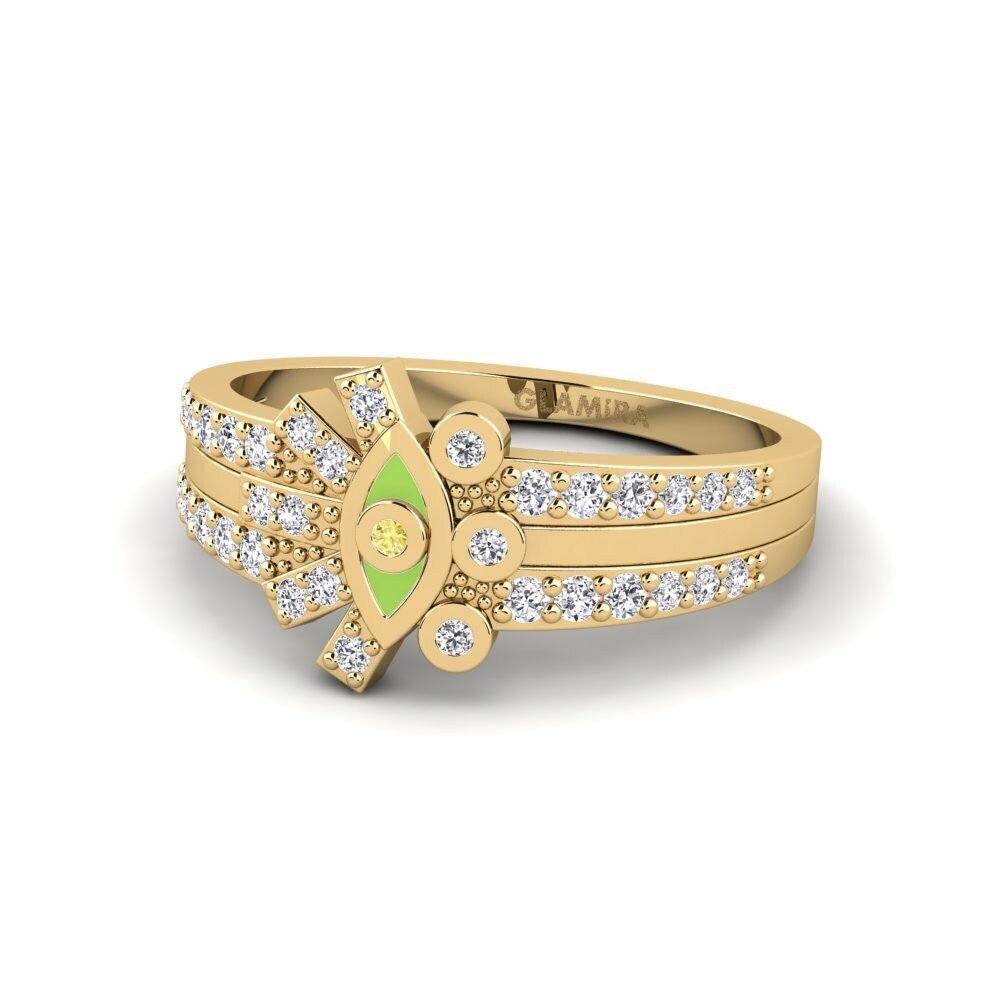 Saphir Jaune Bague Ceramus