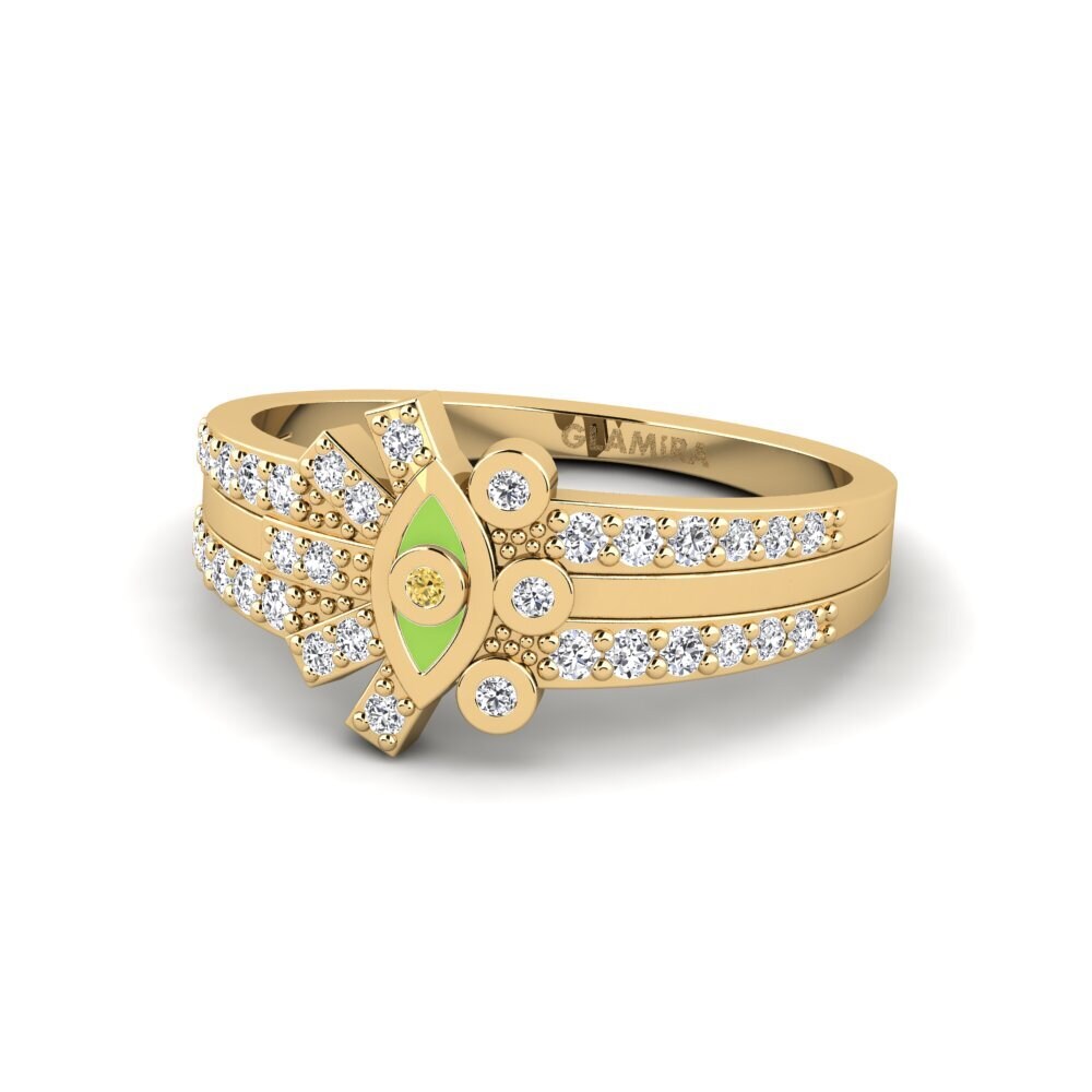 Yellow Diamond Ring Ceramus