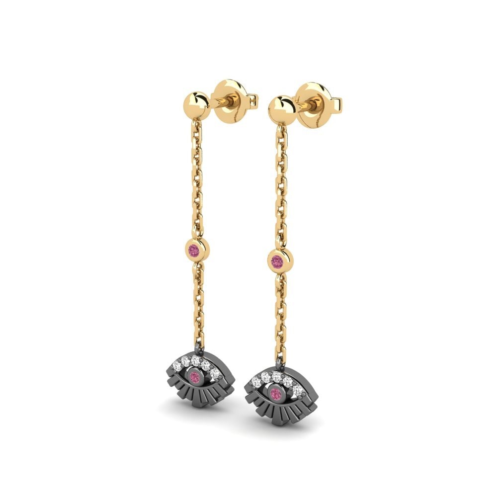Granate Rhodolite Pendiente Caelix