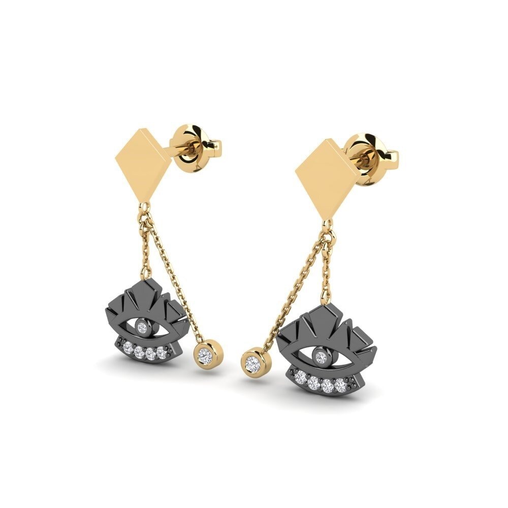 Diamant Boucle d'oreille femme Cothrom - B