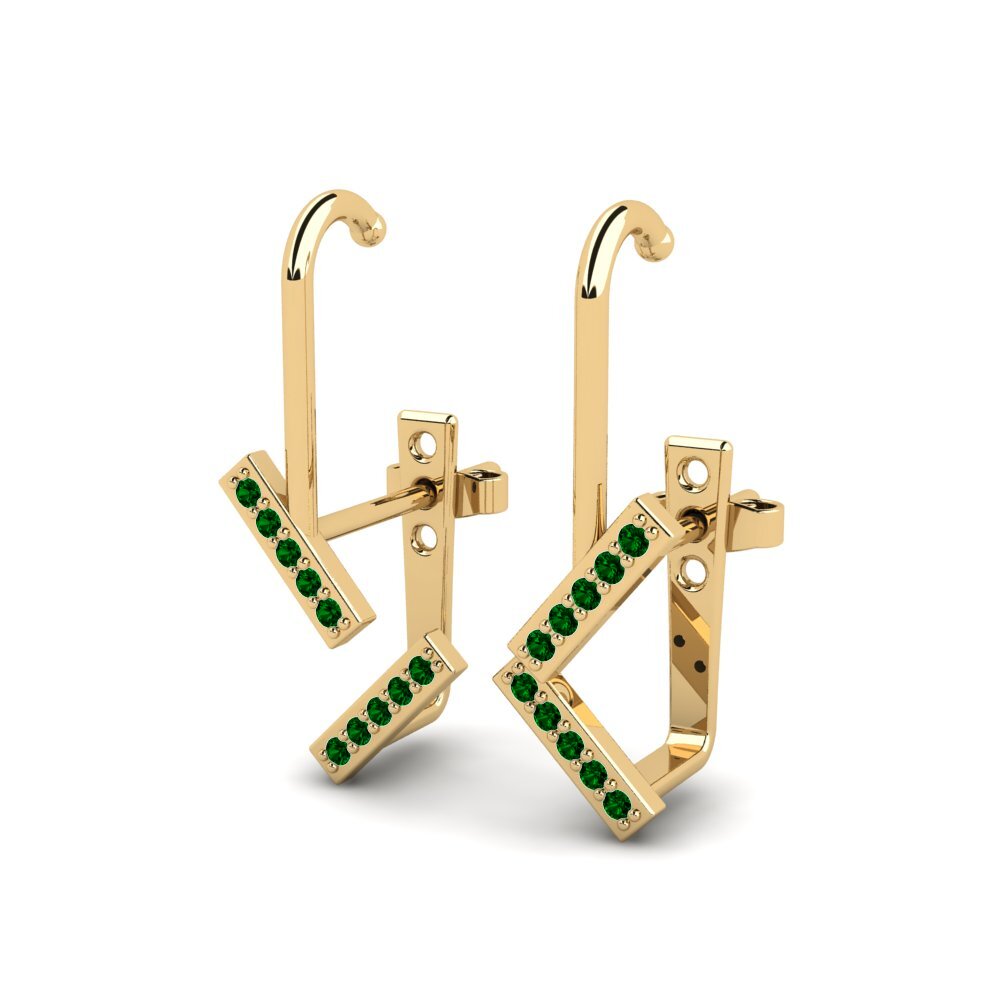 Circonita Verde Pendiente de mujer Dama - A