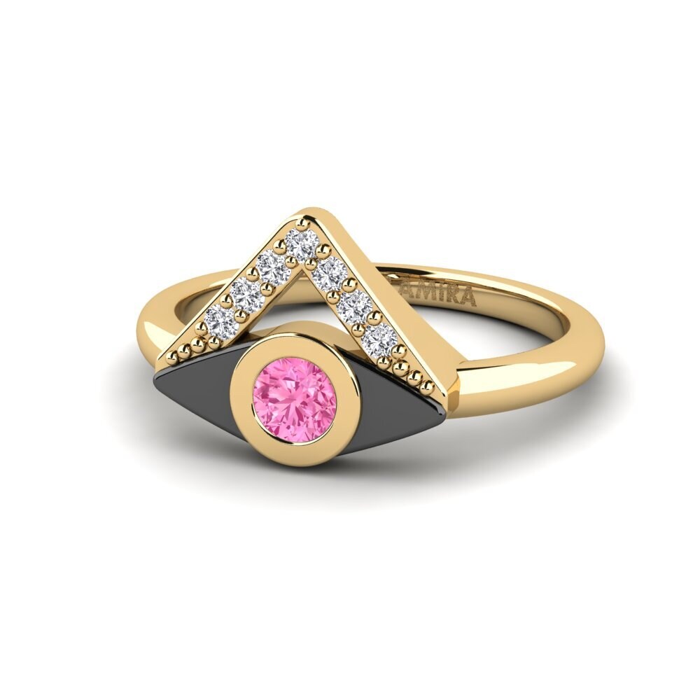 Rosa Saphir Pinker Ring Diadonnda