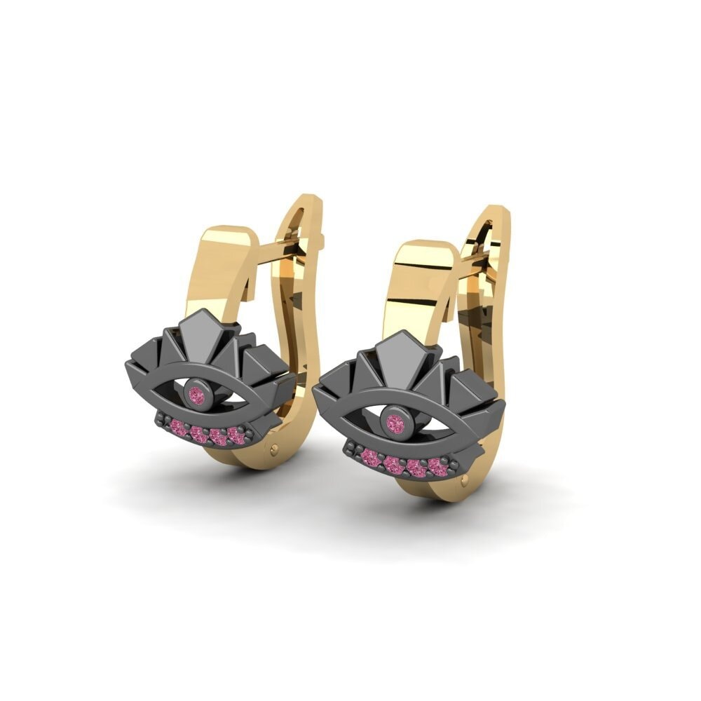 Grenat de Rhodolite Boucle d'oreille femme Feach
